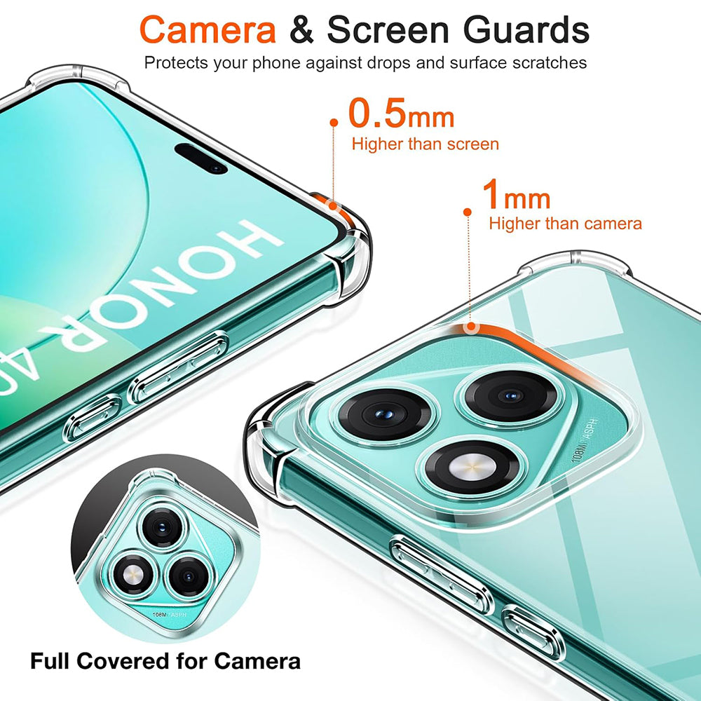Coque pour Honor 400 Lite, Techsuit, Anti-choc Claire, Transparente