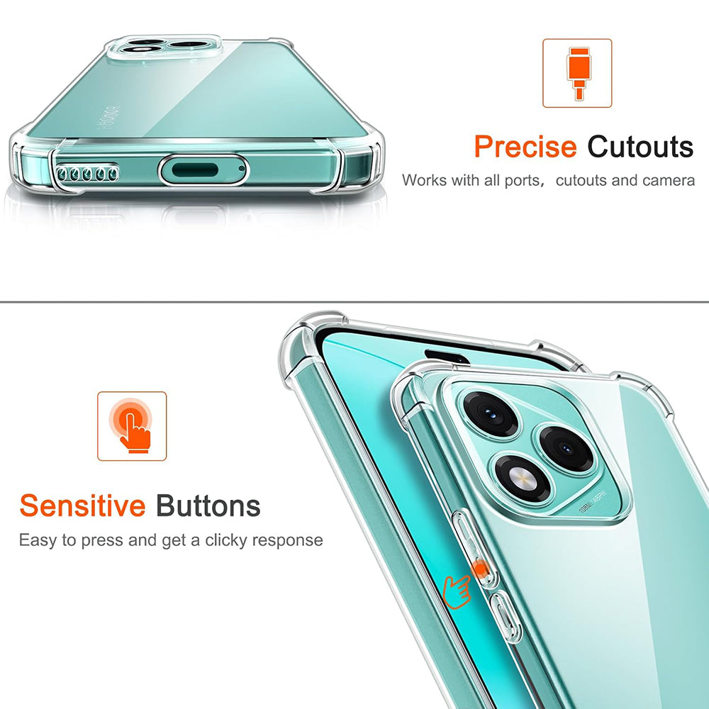 Coque pour Honor 400 Lite, Techsuit, Anti-choc Claire, Transparente