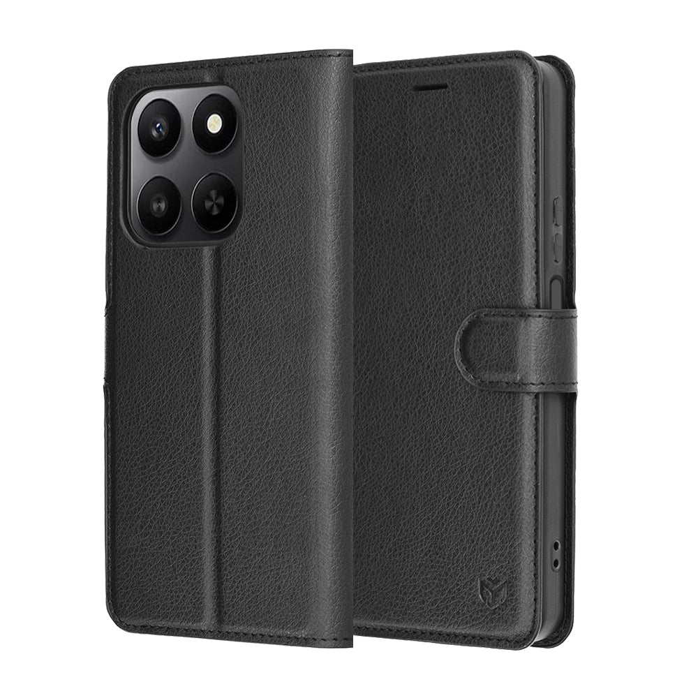Coque pour Honor 400 Smart 4G / X7d 4G / 400 Smart 5G, Techsuit, Folio en cuir, Noir