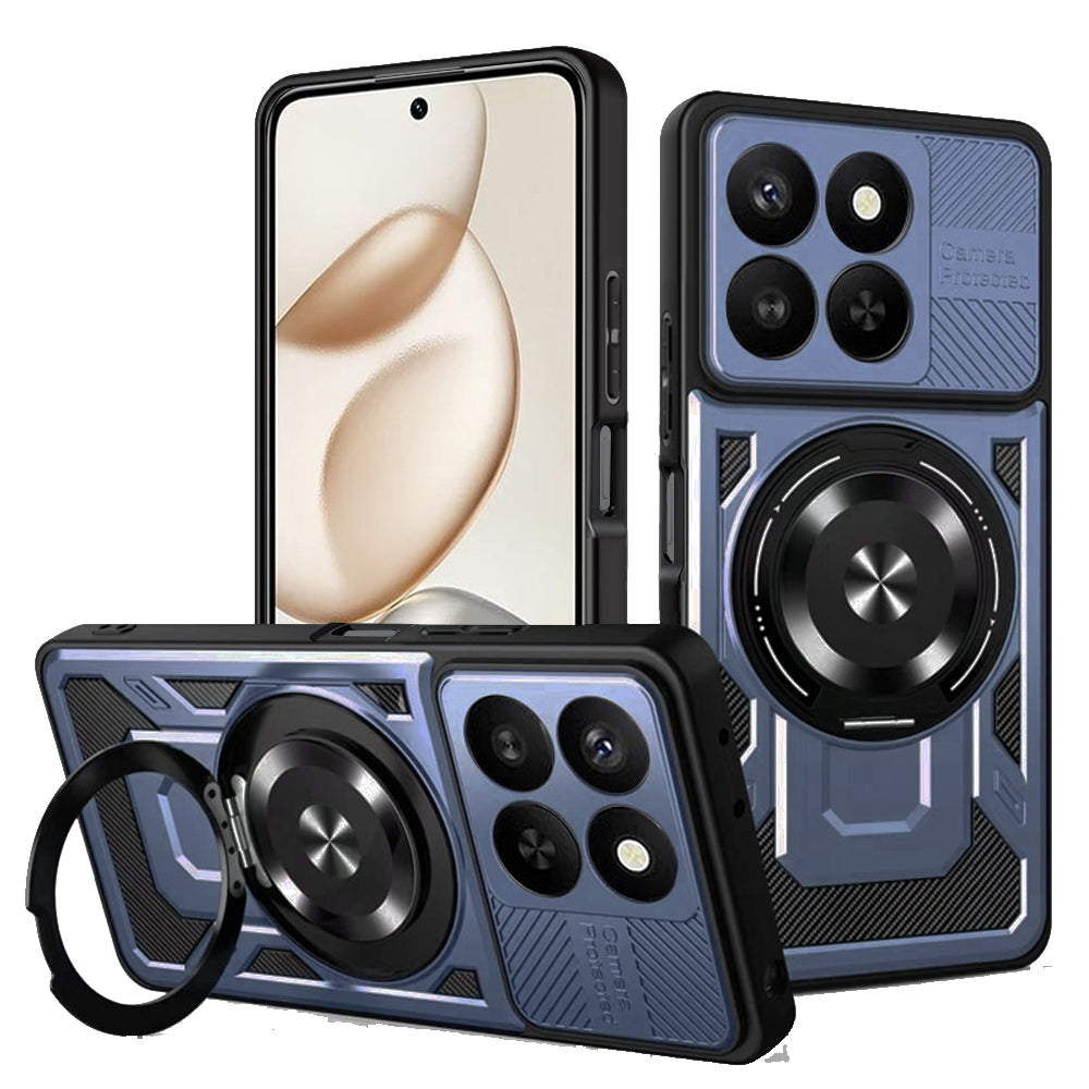 Étui pour Honor 400 Smart 4G / X7d 4G / 400 Smart 5G, Techsuit, RuggedCam, Bleu
