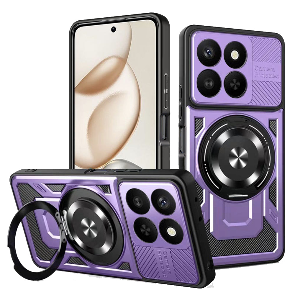 Étui pour Honor 400 Smart 4G / X7d 4G / 400 Smart 5G, Techsuit, RuggedCam, Violet