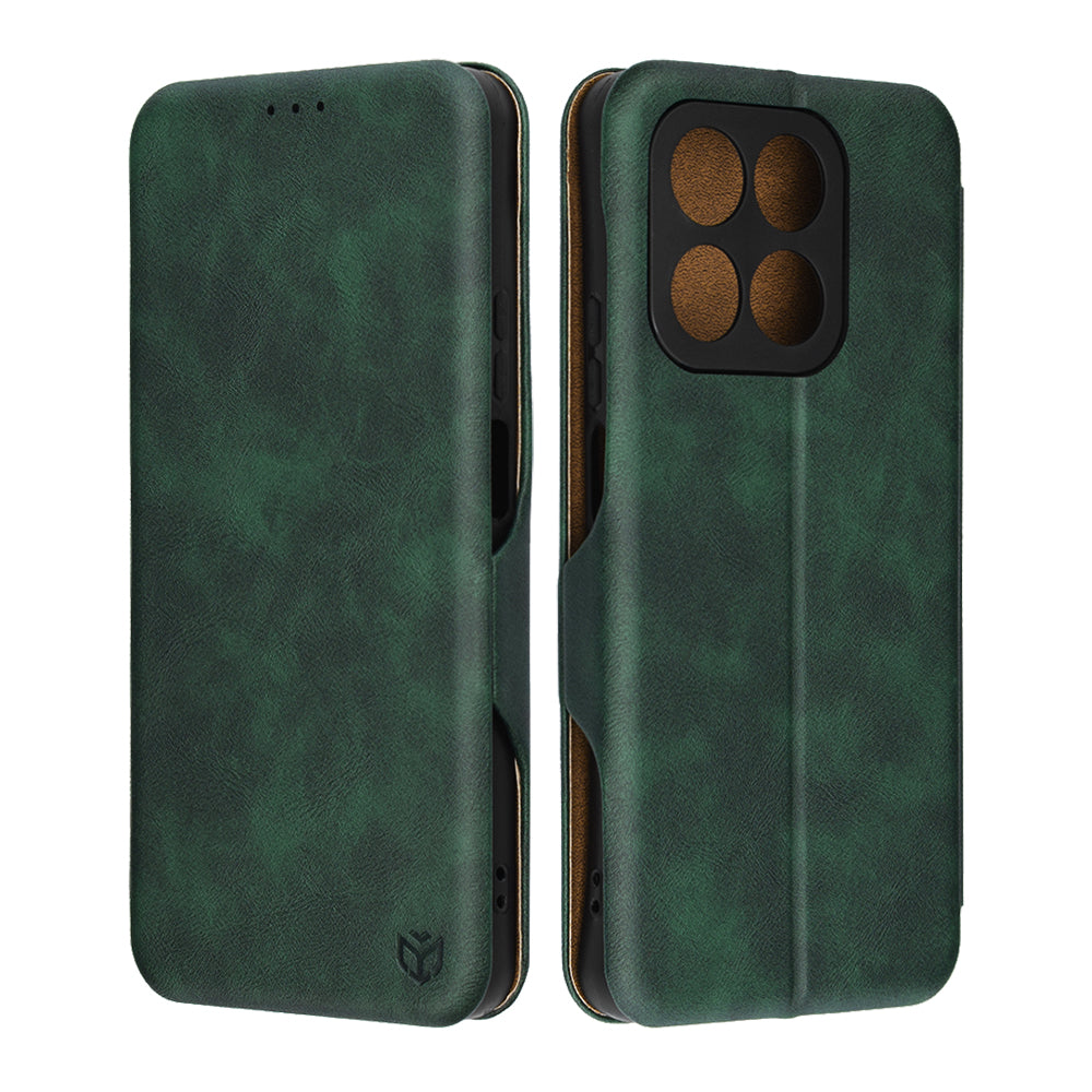 Hülle für Honor 400 Smart 4G / X7d 4G / 400 Smart 5G, Techsuit, Safe Wallet Plus, Grün