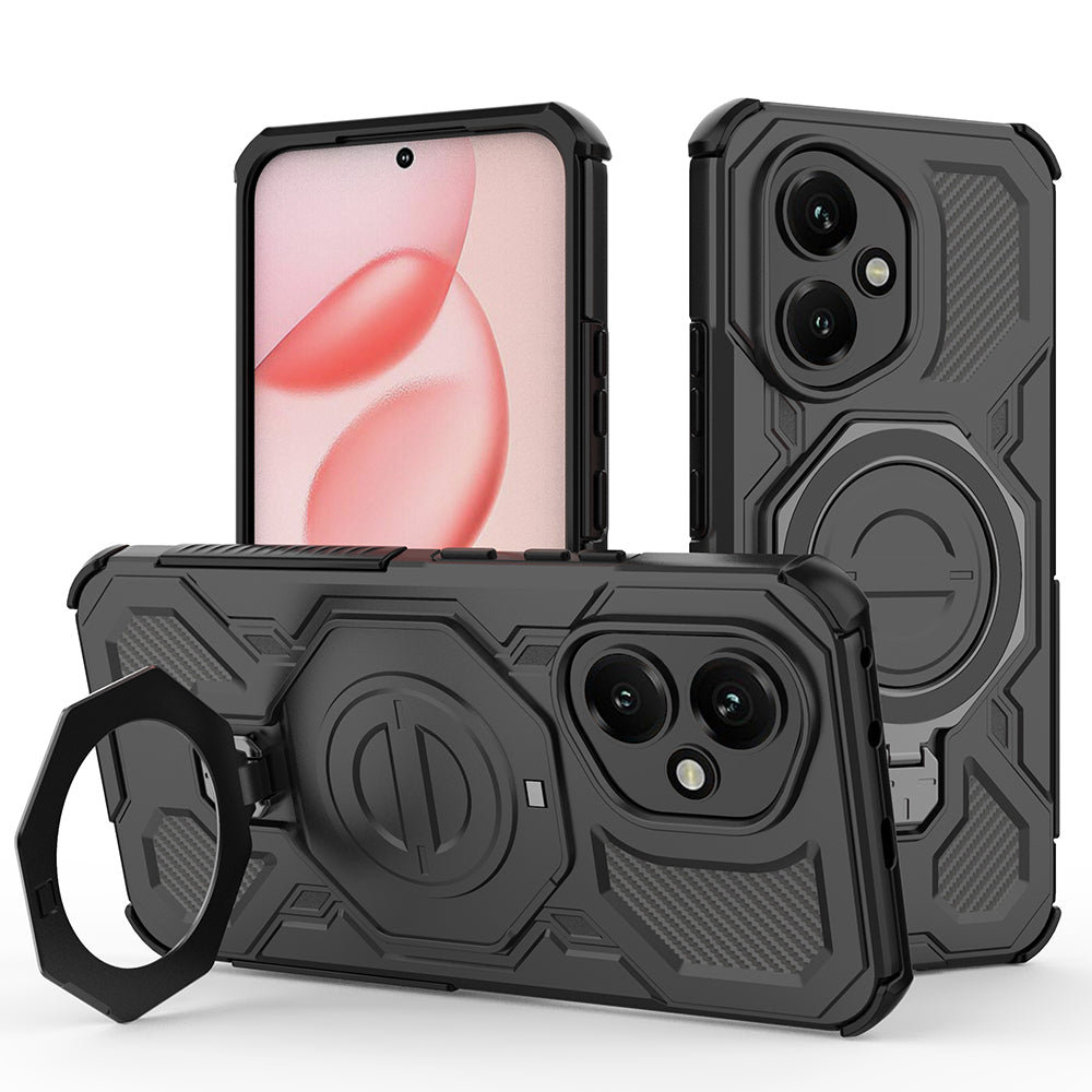 Coque pour Honor 400, Techsuit, Carbon Shield Pro, Noire