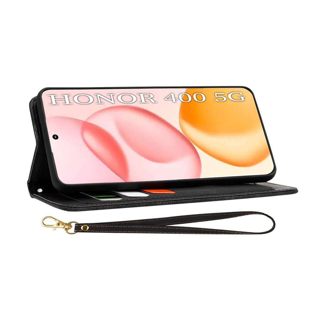 Coque pour Honor 400, Techsuit, FlipCraft, Noire