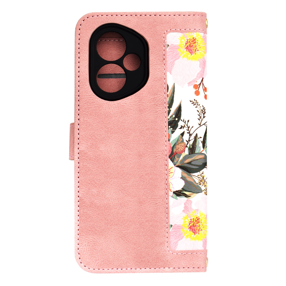 Coque pour Honor 400, Techsuit, FlipCraft, Rose