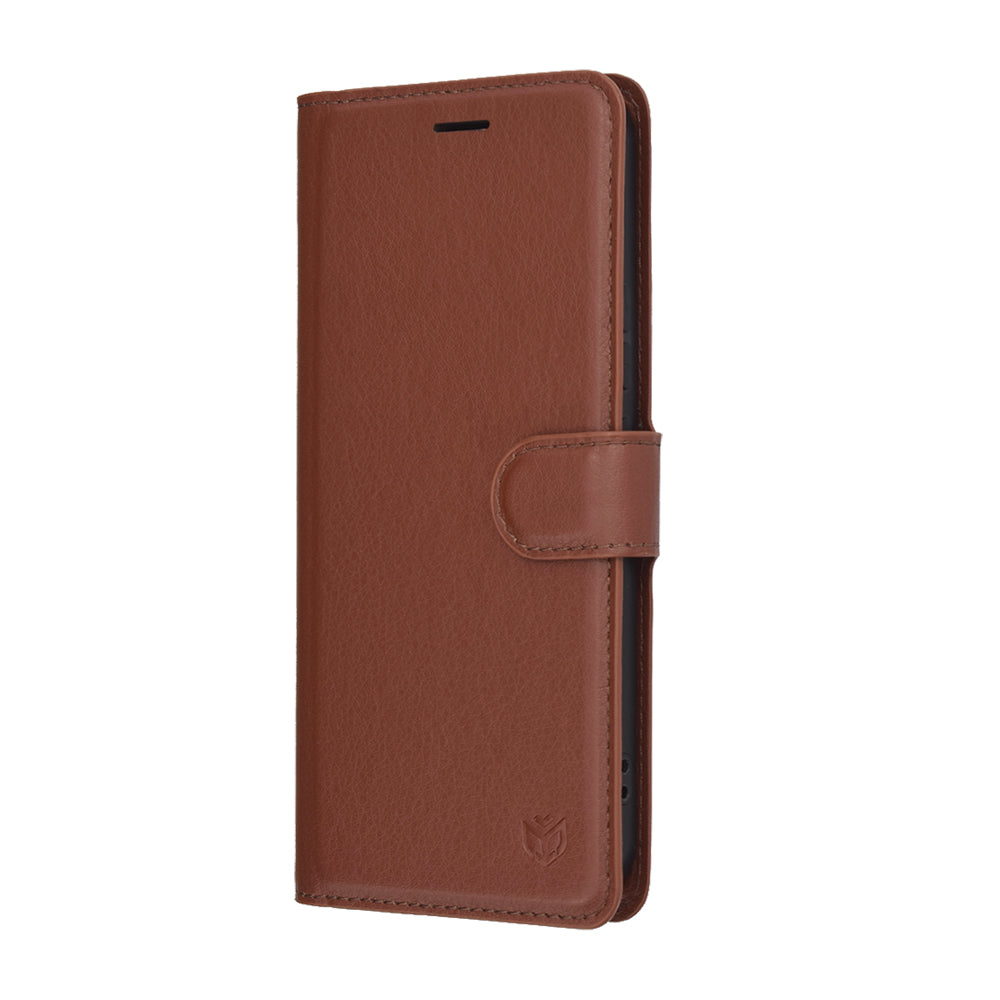 Étui pour Honor 400, Techsuit, Leather Folio, Marron