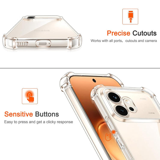 Étui pour Honor 600 Pro, Techsuit, Shockproof Clear, Transparent