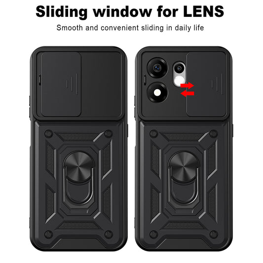 Coque pour Honor 600 Smart, Techsuit, CamShield, Noire