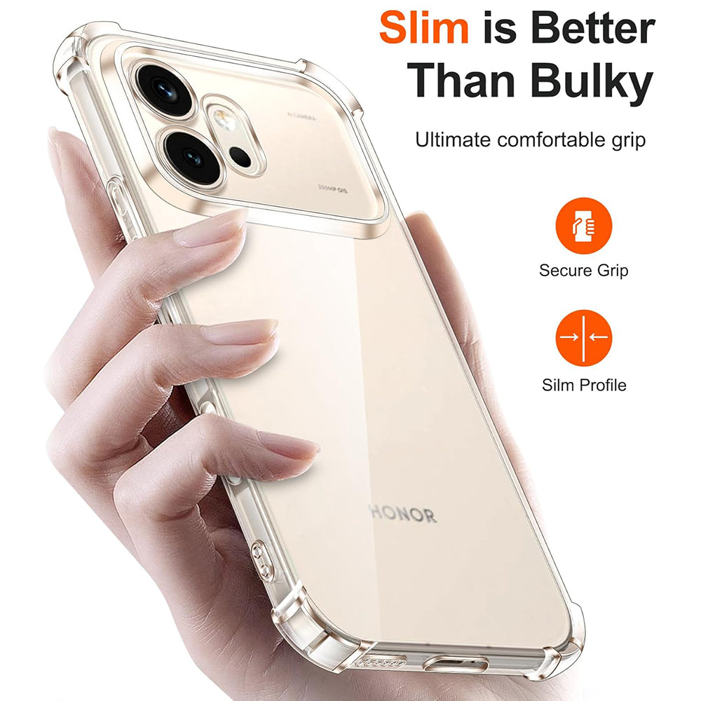 Étui pour Honor 600, Techsuit, Shockproof Clear, Transparent