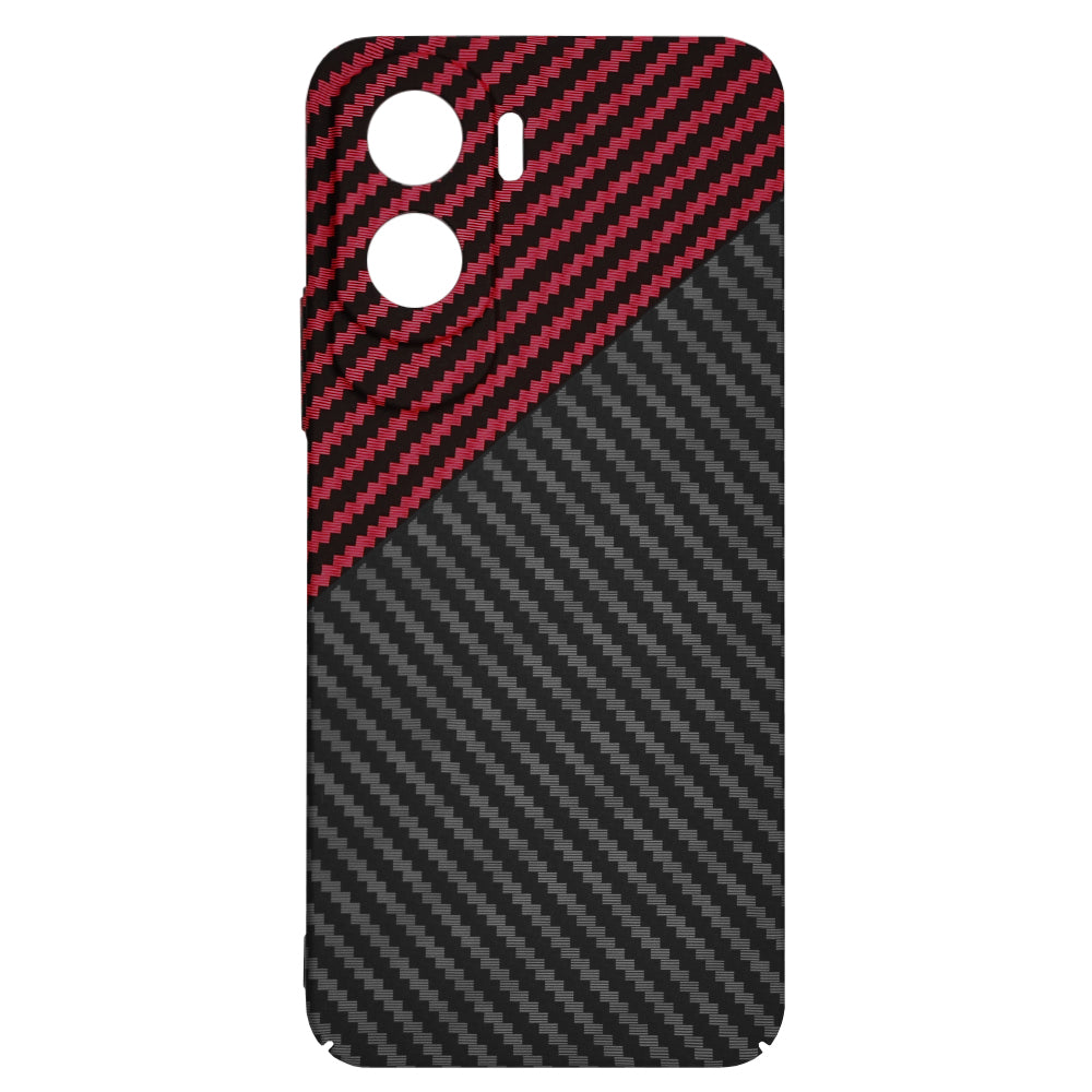 Coque pour Honor 90 Lite, Techsuit, Carbonite FiberShell, Noir Rouge