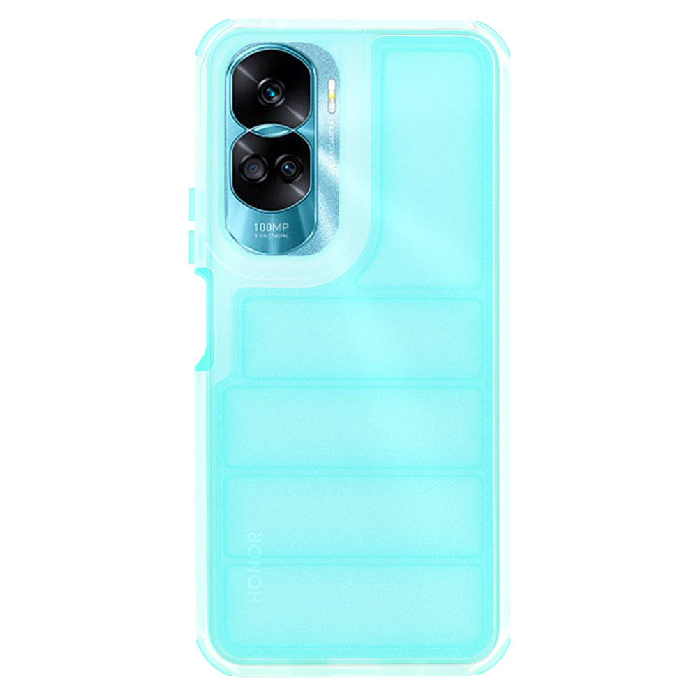 Coque pour Honor 90 Lite, Techsuit, Wave Shield, Turquoise