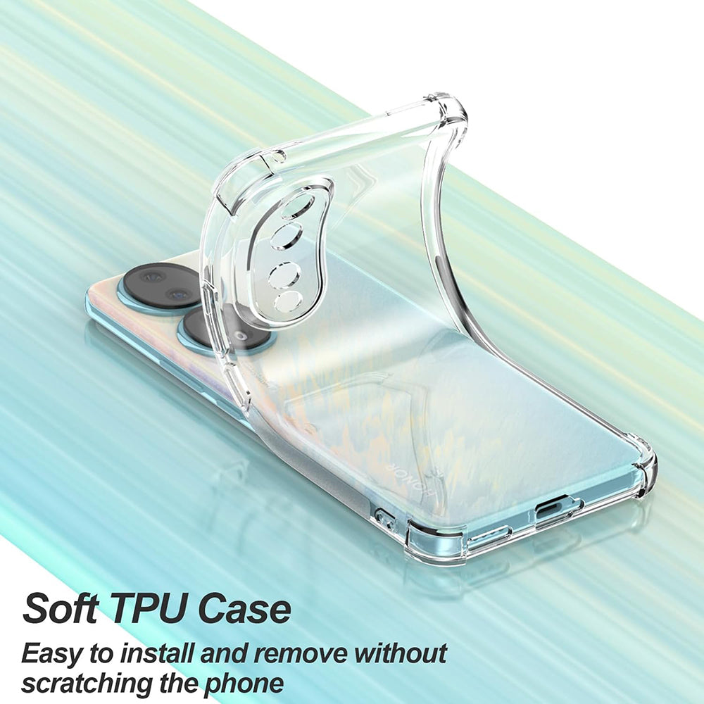 Coque pour Honor 90 Pro, Techsuit, Anti-choc Claire, Transparente