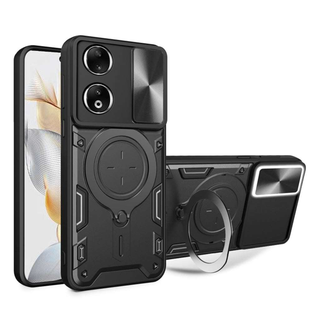 Coque pour Honor 90, Techsuit, CamGuard Pro, Noire