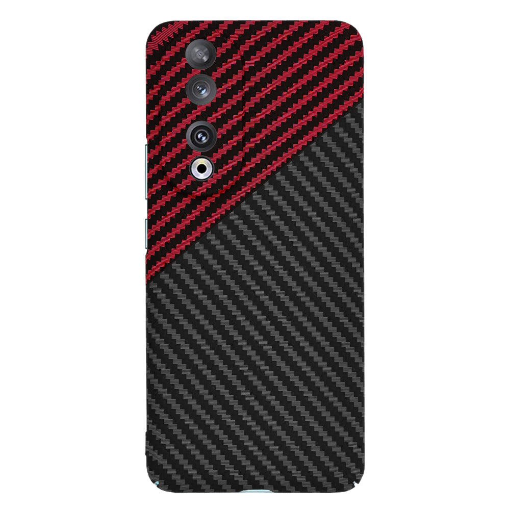 Coque pour Honor 90, Techsuit, Carbonite FiberShell, Noir Rouge