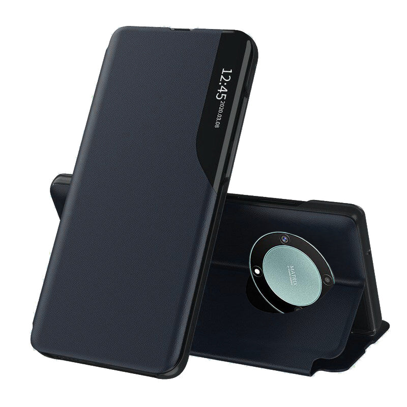 Coque pour Honor Magic5 Lite, Techsuit, eFold, Bleu Foncé