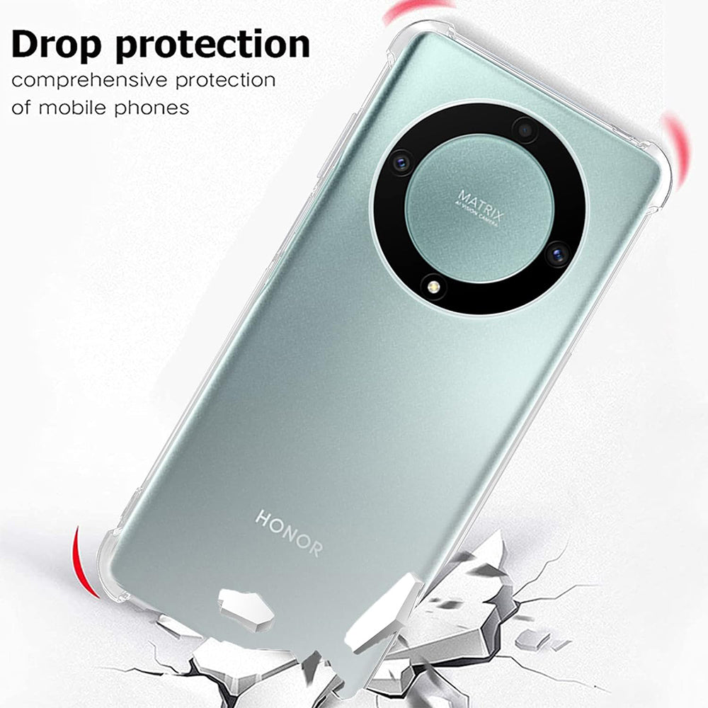 Coque pour Honor Magic5 Lite, Techsuit, Antichoc Claire, Transparente