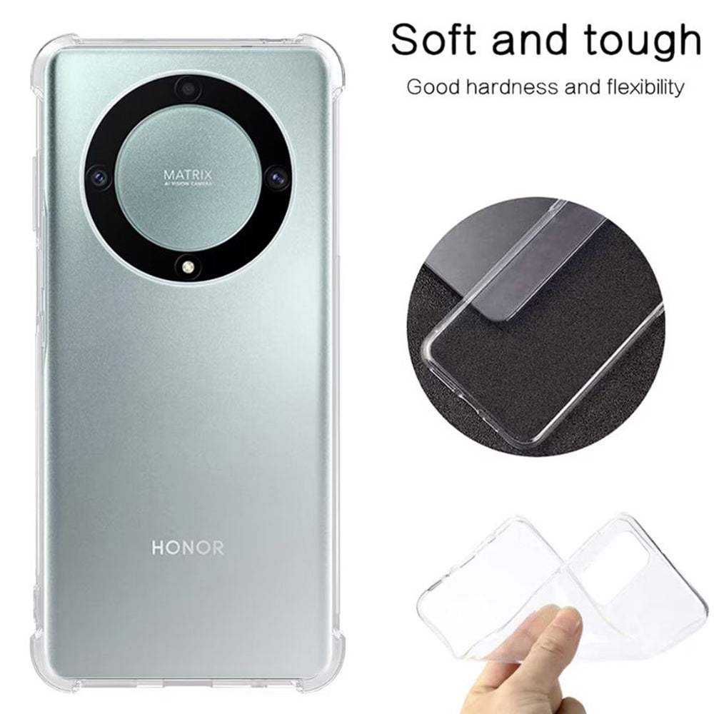 Coque pour Honor Magic6 Lite, Techsuit, Antichoc Claire, Transparente