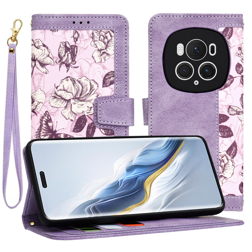 Coque pour Honor Magic6 Pro, Techsuit, FlipCraft, Violet
