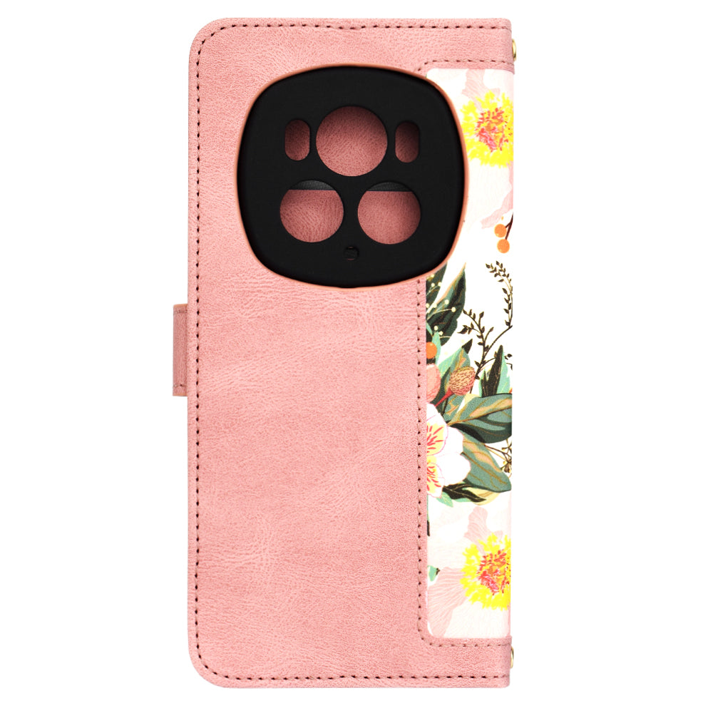 Coque pour Honor Magic6 Pro, Techsuit, FlipCraft, Rose
