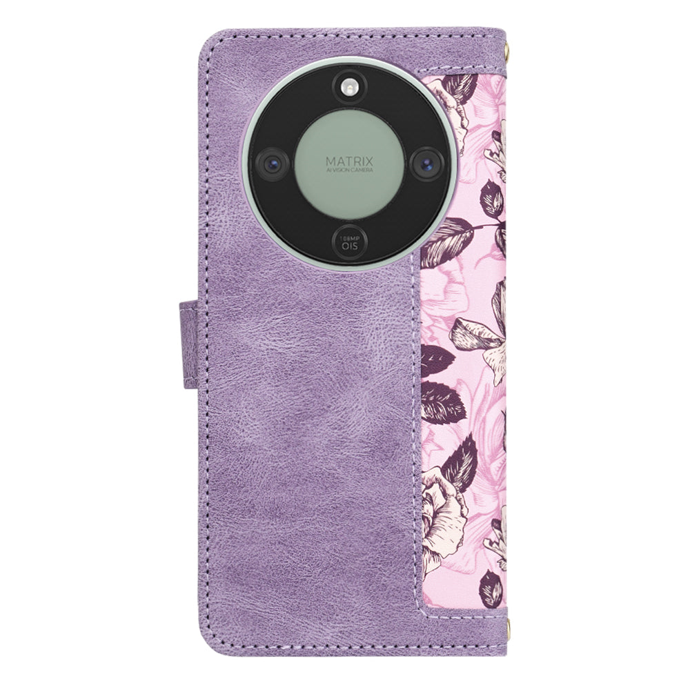 Hülle für Honor Magic8 Lite, Techsuit, FlipCraft, Lila