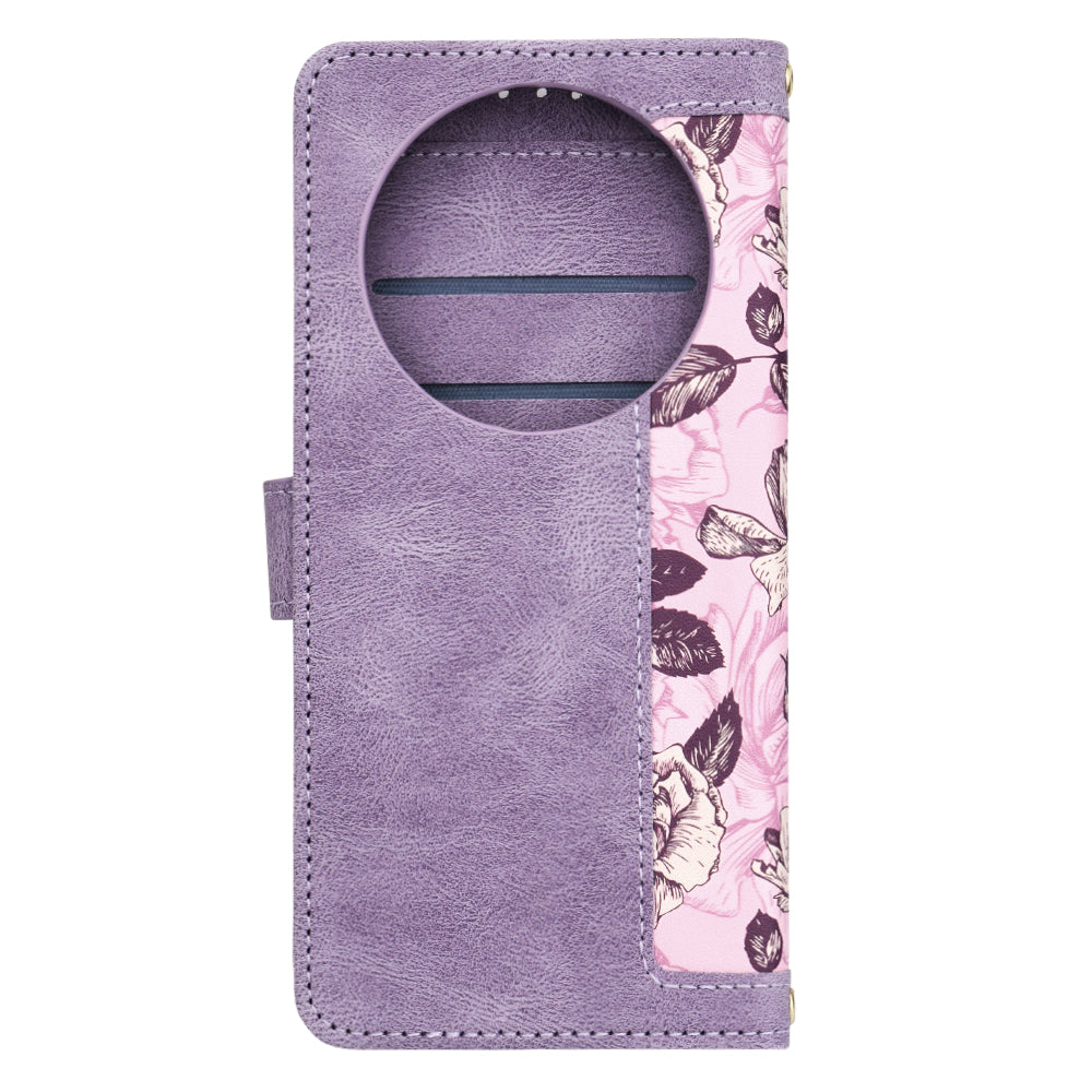 Hülle für Honor Magic8 Lite, Techsuit, FlipCraft, Lila