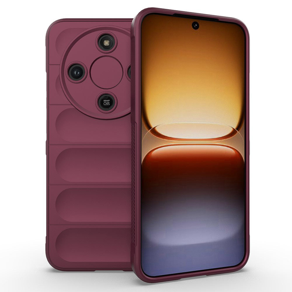 Case for Honor Magic8 Lite, Techsuit, Magic Shield, Burgundy