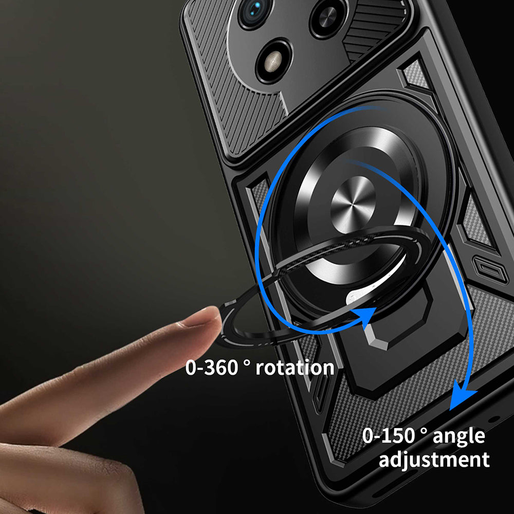 Étui pour Honor Magic8 Lite, Techsuit, RuggedCam, Gris