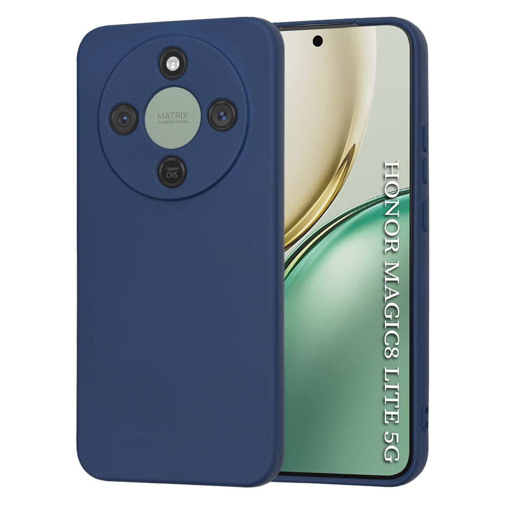 Case for Honor Magic8 Lite, Techsuit, SoftFlex, Navy Blue