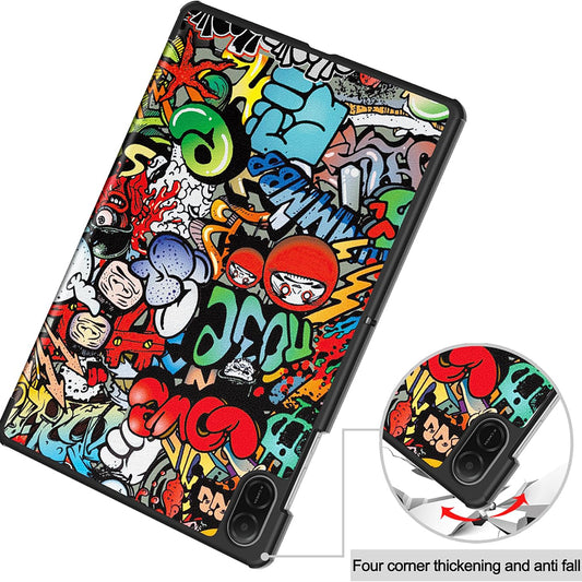 Coque pour Honor Pad X8a, Techsuit, FoldPro Urban Vibe, Multicolore