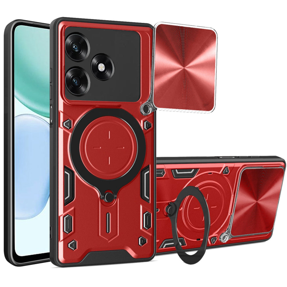 Hülle für Honor X5c Plus, Techsuit, CamGuard Pro, Rot