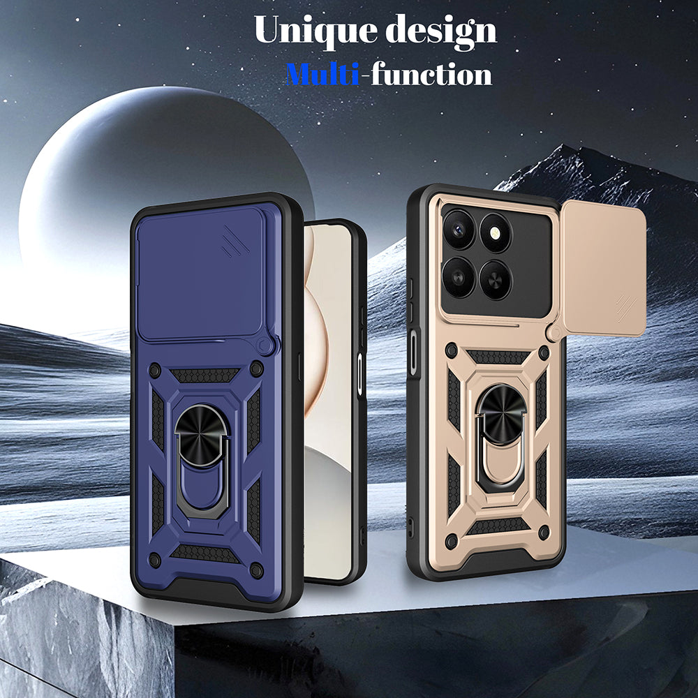 Étui pour Honor X5c Plus, Techsuit, CamShield, Doré