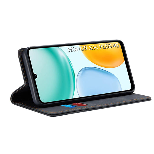 Hülle für Honor X5c Plus, Techsuit, Confy, Schwarz