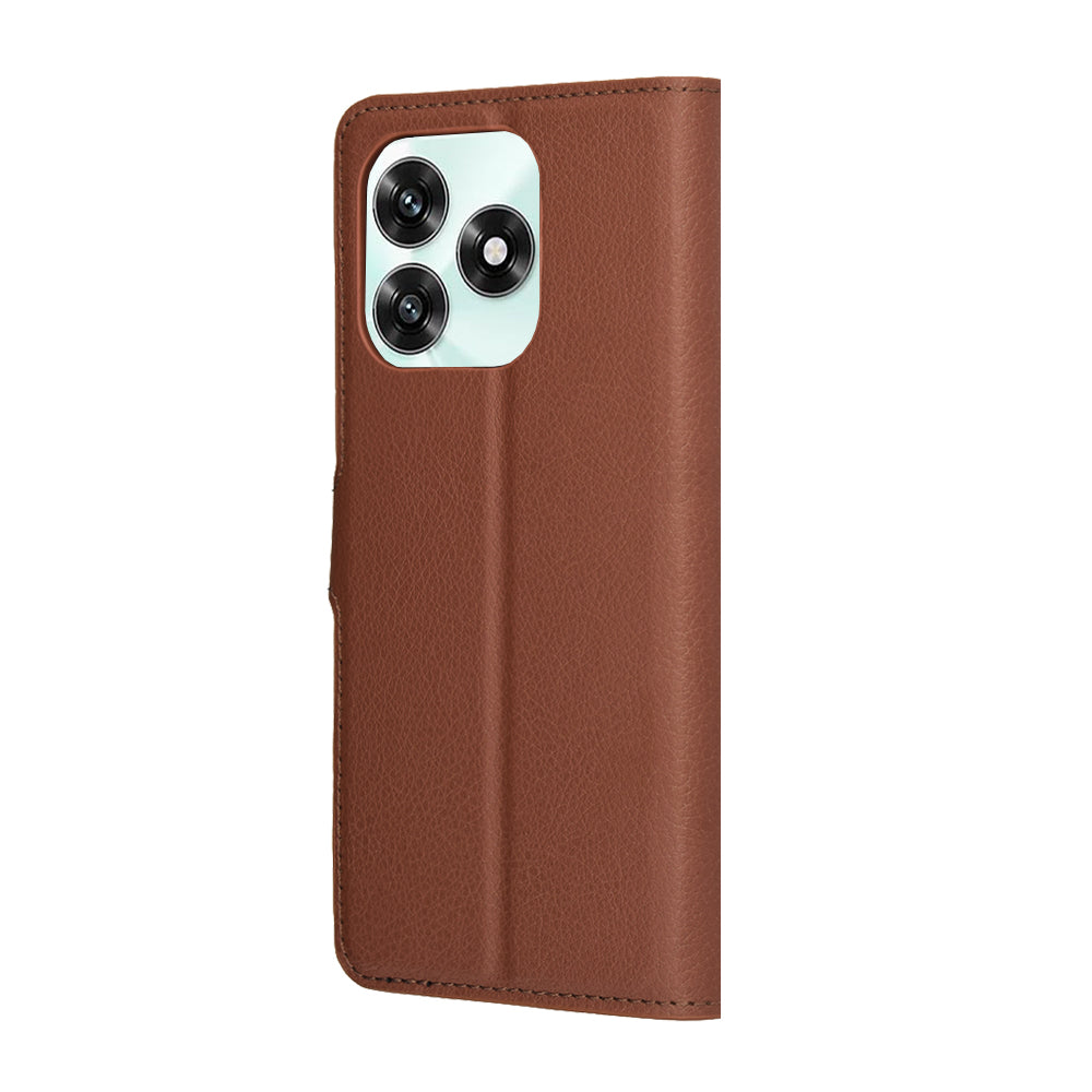 Étui pour Honor X5c Plus, Techsuit, Leather Folio, Marron