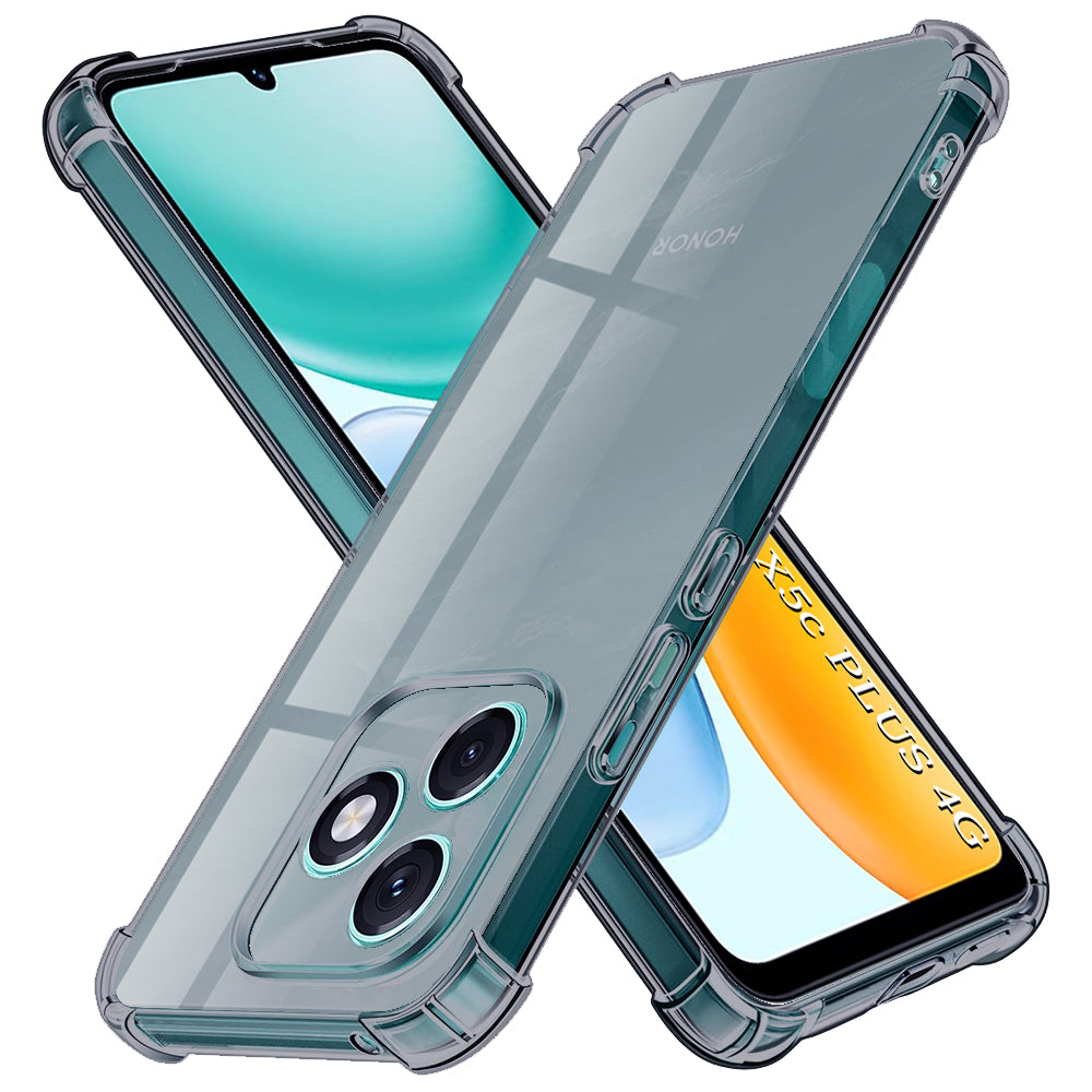 Hülle für Honor X5c Plus, Techsuit, Shockproof Clear, Rauchfarben