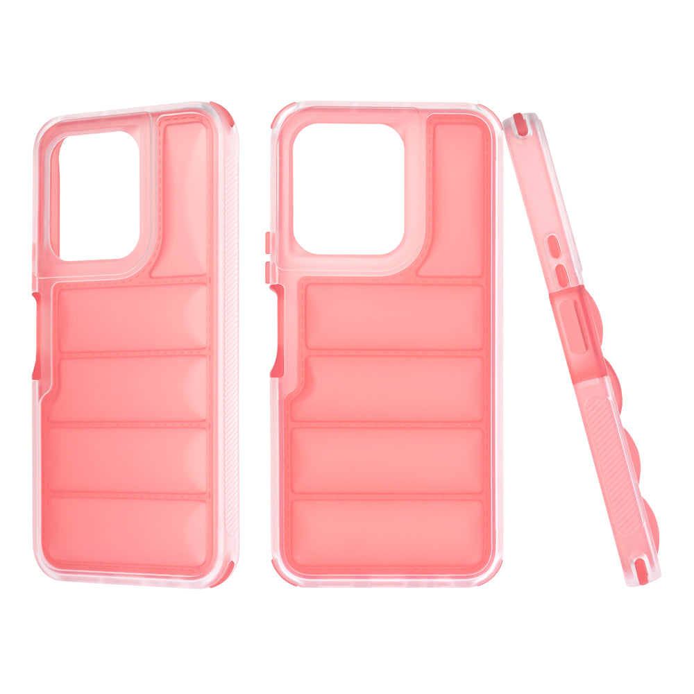 Étui pour Honor X6b / X6a / 70 Lite / X6 / X8 5G, Techsuit, Wave Shield, Rouge