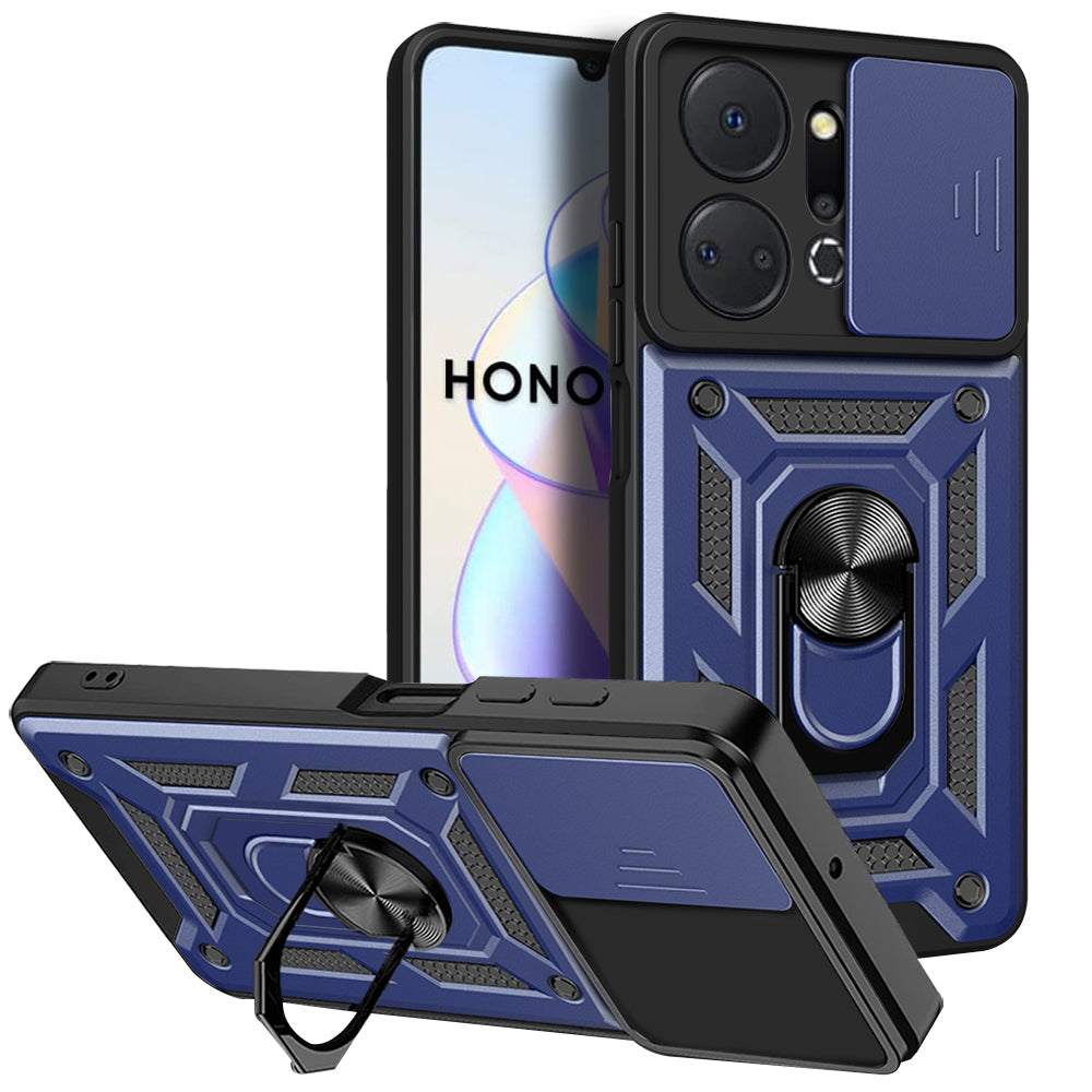 Étui pour Honor X7a, Techsuit, CamShield, Bleu