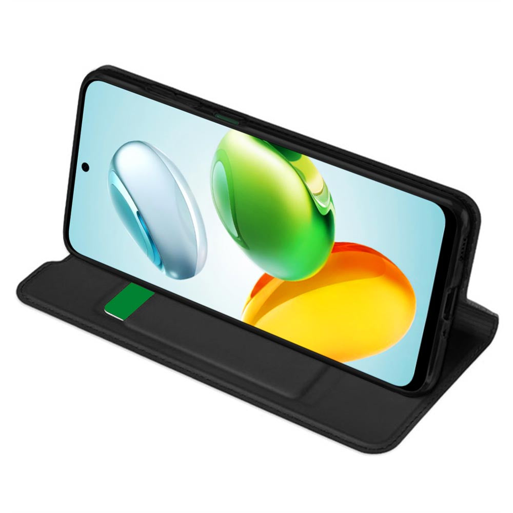 Coque pour Honor X7c / 200 Smart, Techsuit, Magskin Book, Noire