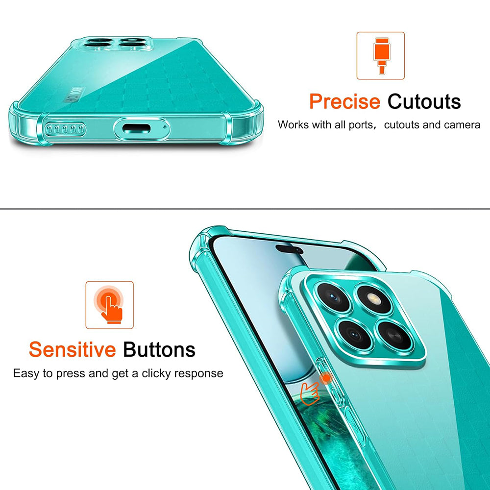 Coque pour Honor X8c, Techsuit, Anti-choc Claire, Transparente