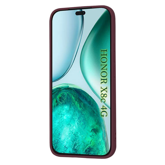 Hülle für Honor X8c, Techsuit, SoftFlex, Weinrot