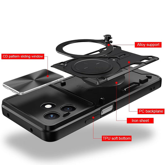 Coque pour Honor X8d, Techsuit, CamGuard Pro, Noire
