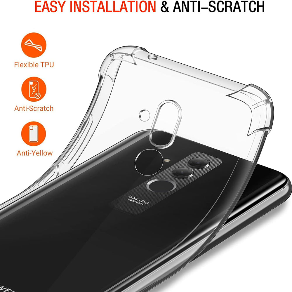 Coque pour Huawei Mate 20 Lite, Techsuit, Anti-choc Claire, Transparente