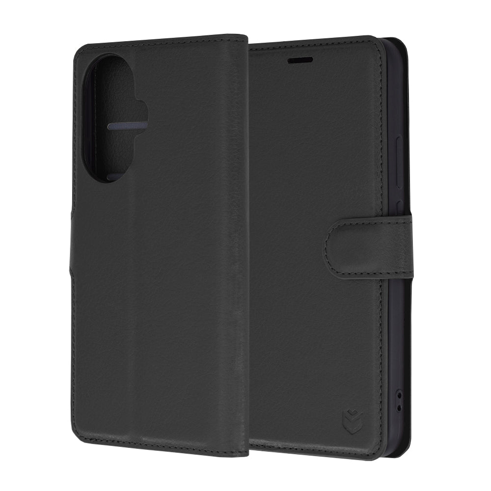 Coque pour Huawei nova 12s / nova 11, Techsuit, Leather Folio, Noire