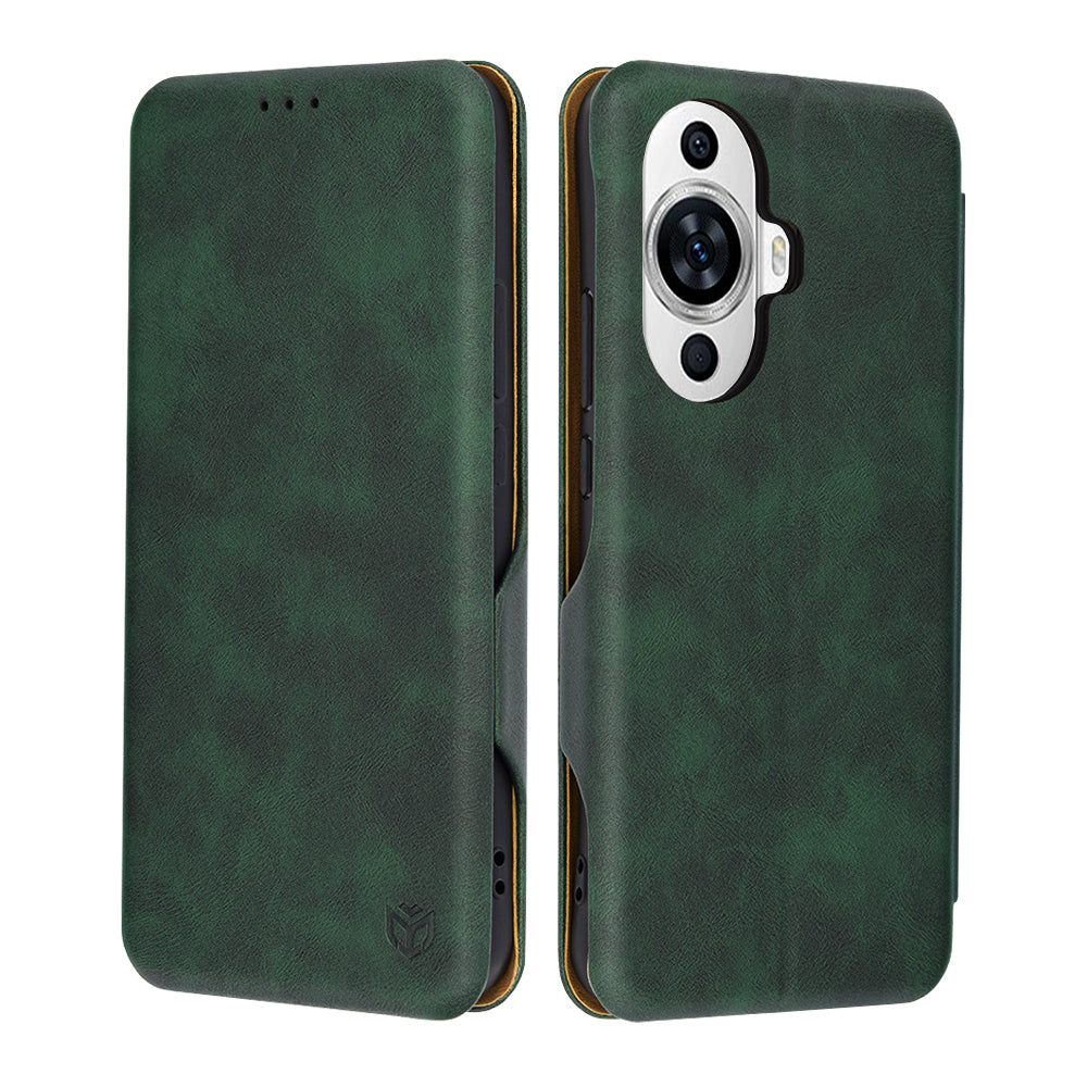 Coque pour Huawei nova 12s / nova 11, Techsuit, Safe Wallet Plus, Vert