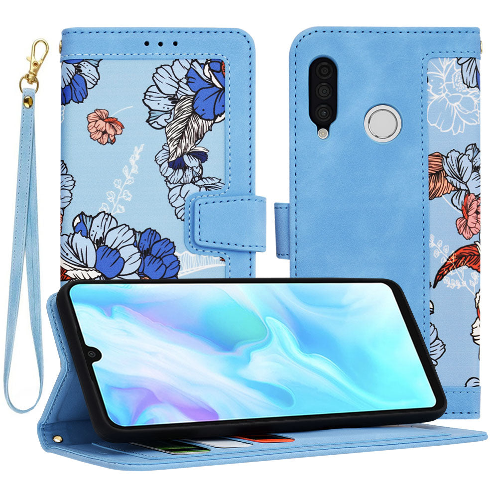 Coque pour Huawei P30 lite New Edition / P30 lite, Techsuit, FlipCraft, Bleu