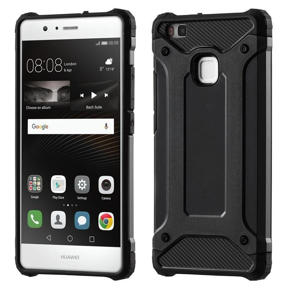 Coque pour Huawei P9 lite (2016), Techsuit, Hybrid Armor, Noire