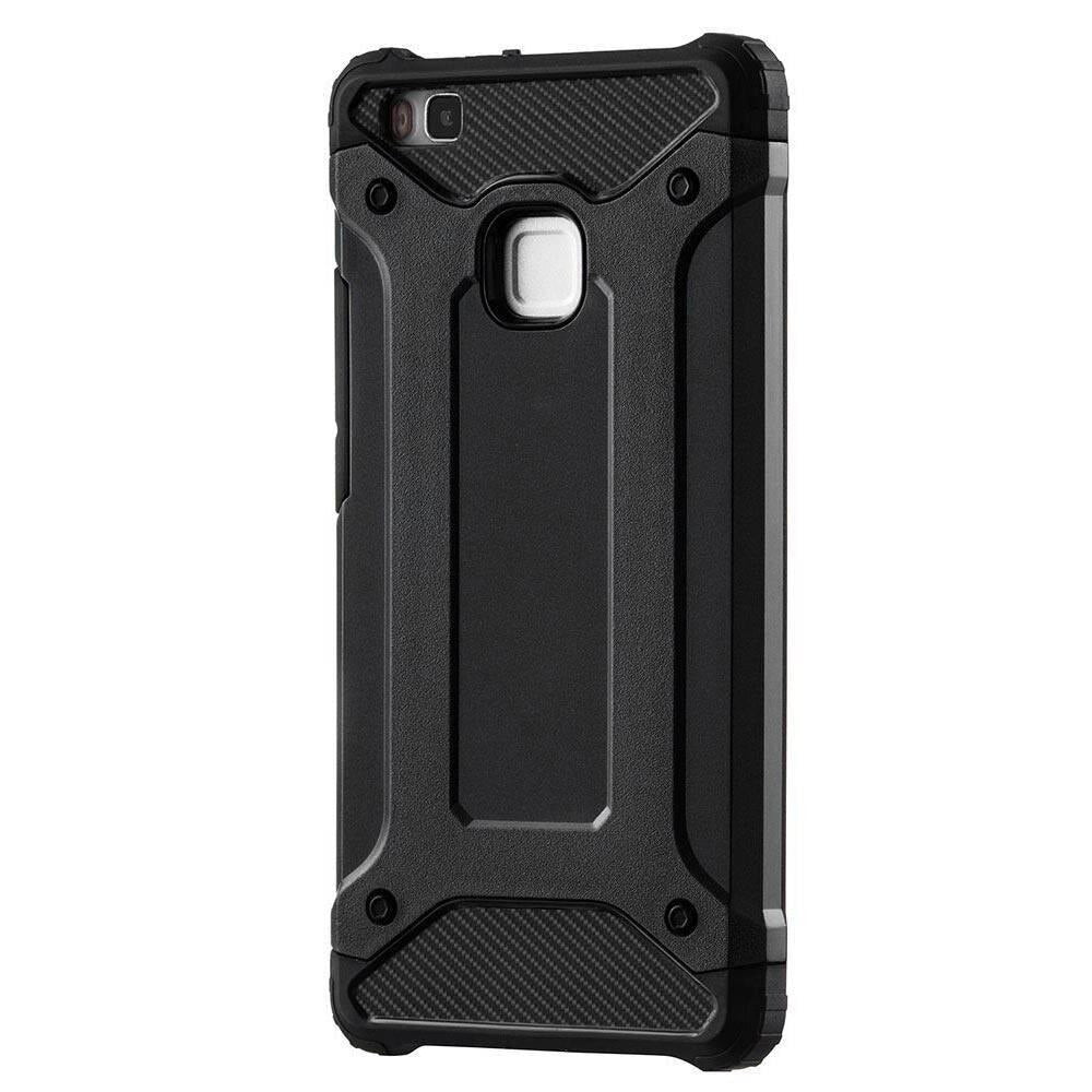 Coque pour Huawei P9 lite (2016), Techsuit, Hybrid Armor, Noire