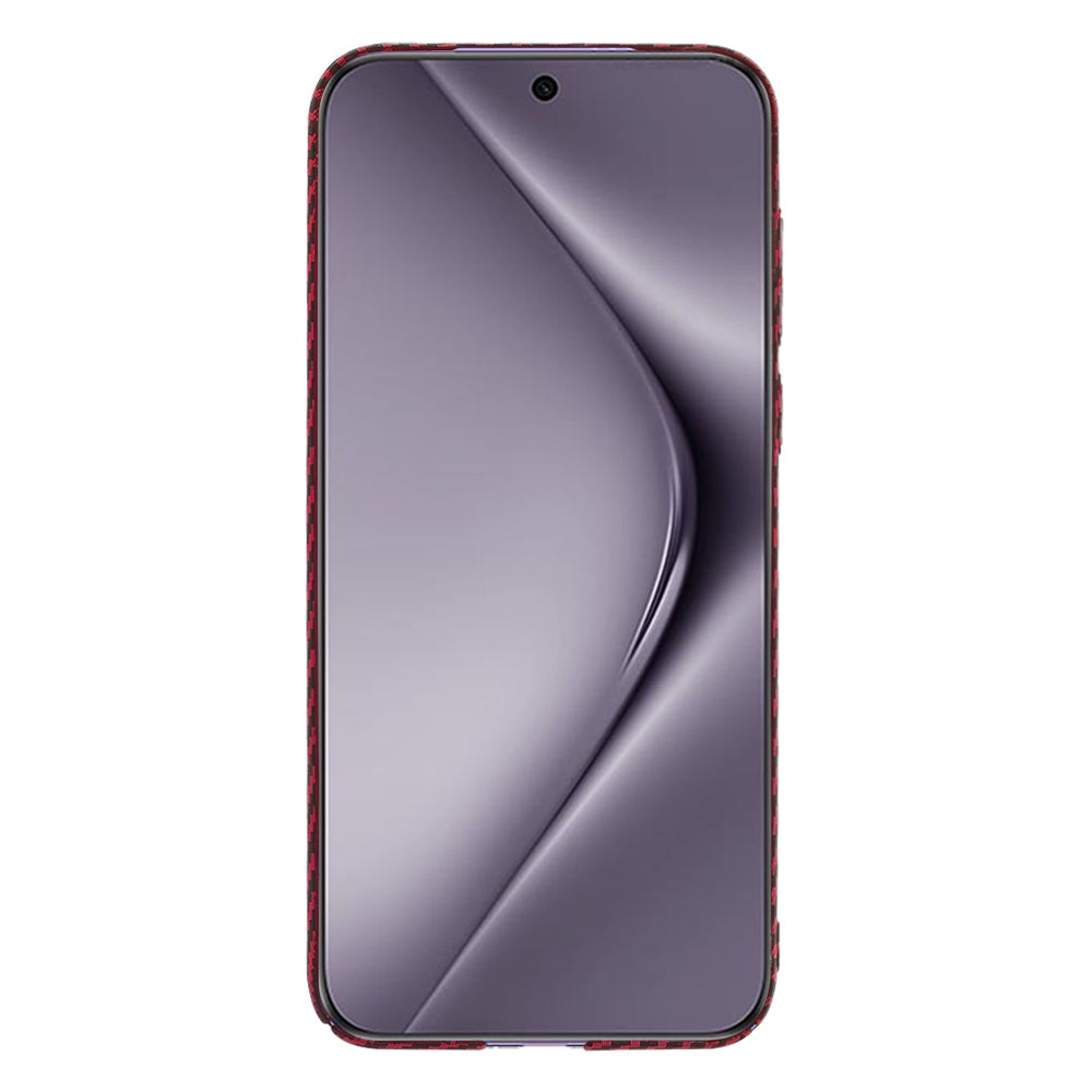 Coque pour Huawei Pura 70 Pro, Techsuit, Carbonite FiberShell, Rouge