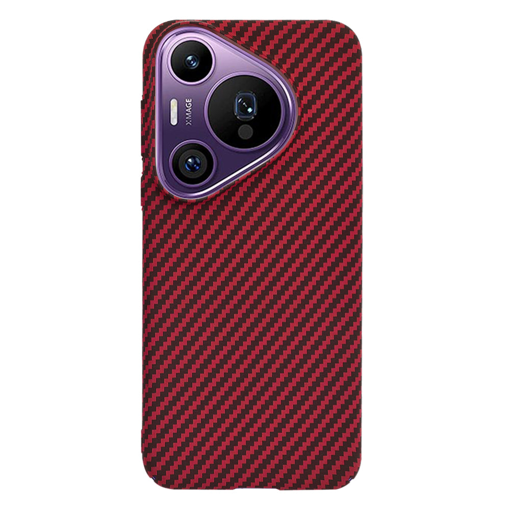 Coque pour Huawei Pura 70 Pro, Techsuit, Carbonite FiberShell, Rouge