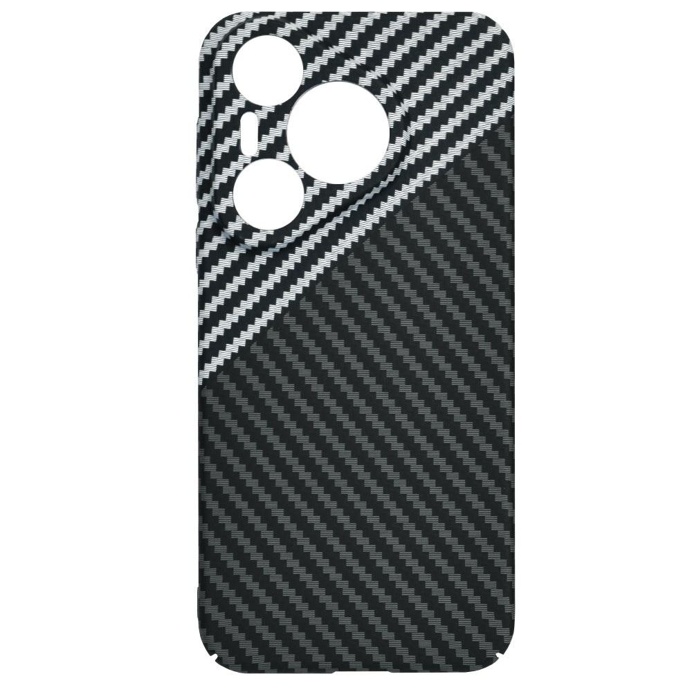 Coque pour Huawei Pura 70, Techsuit, Carbonite FiberShell, Noir Gris