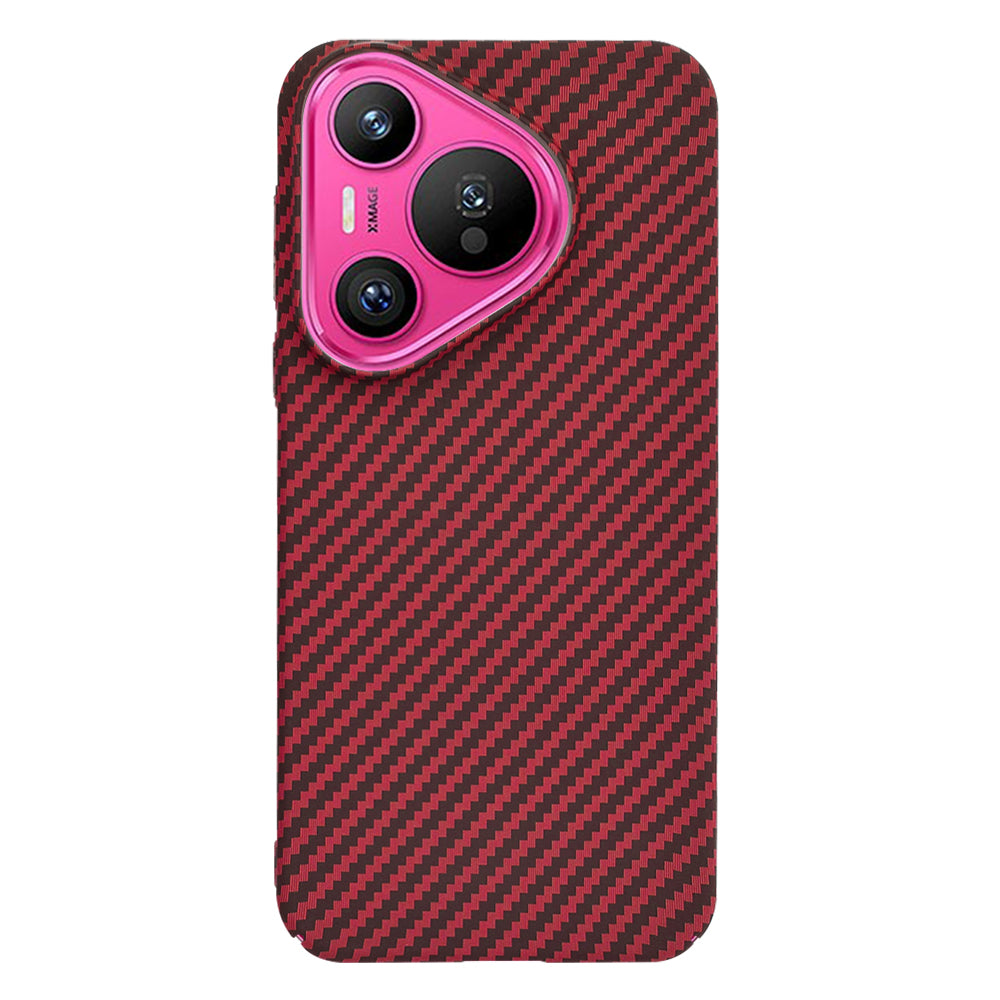 Coque pour Huawei Pura 70, Techsuit, Carbonite FiberShell, Rouge